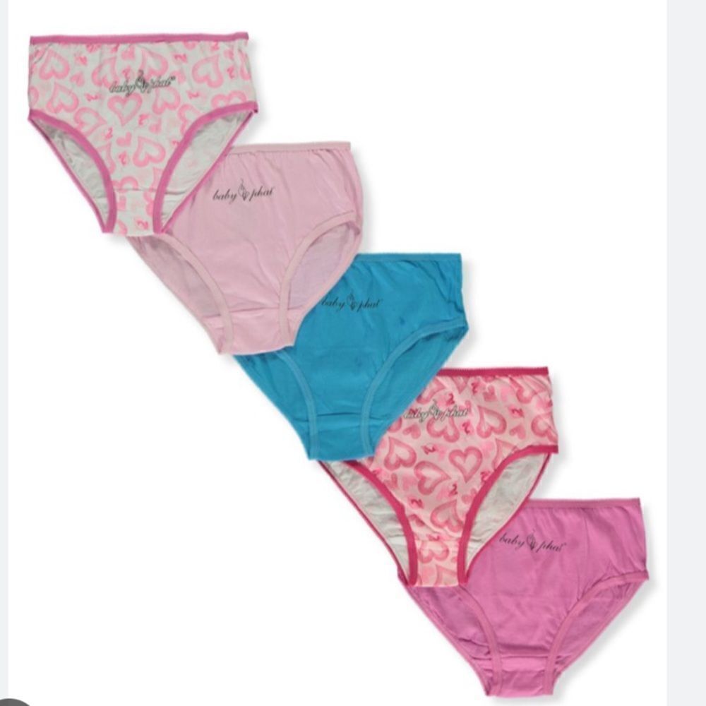 BABY PHAT GIRLS 5-PACK BRIEFS‎